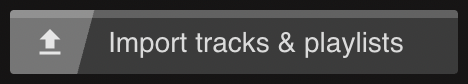 Import tracks & playlists button in Lexicon